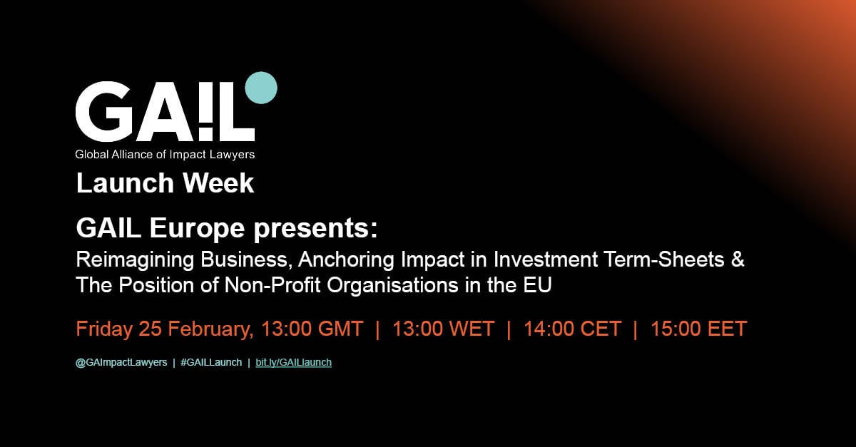 Reimagining Business, Anchoring Impact in Investment Term Sheets and The Position of Non-Profit Organisations in the EU