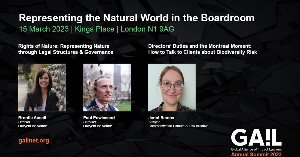 Representing the Natural World in the Boardroom