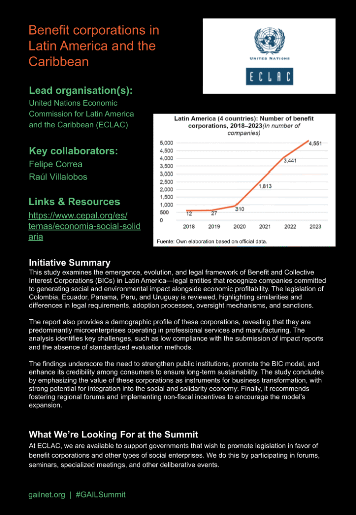 Benefit corporations in Latin America and the Caribbean - Impact Showcase Submission
