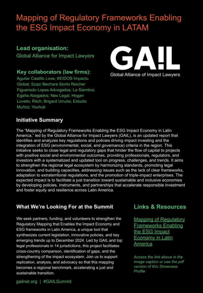 Mapping of Regulatory Frameworks - Impact Showcase Submission